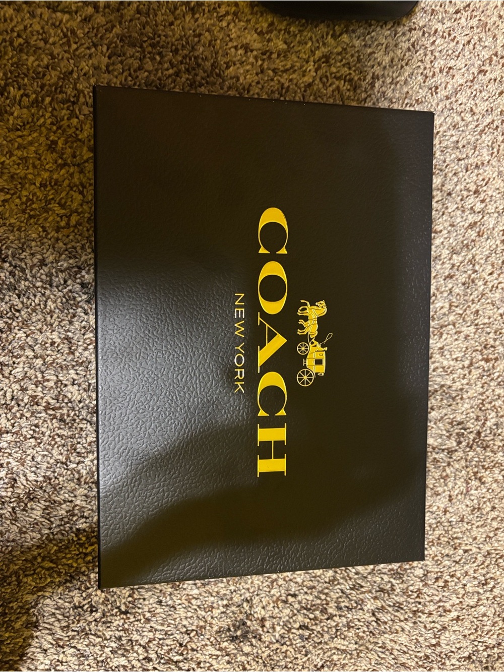 Coach Black Box with Gold Logo - Signature Gift Case